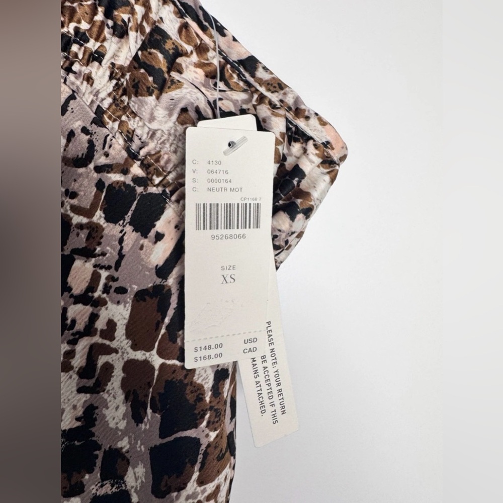 NWT! Anthropologie Neutral Snake Skin Midi Tank Dress XS Slip - Picture 6 of 6